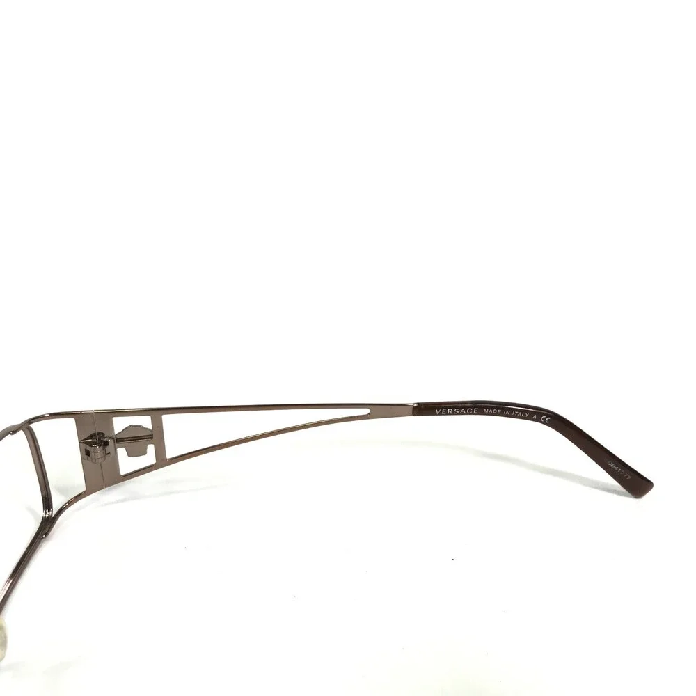 Versace Eyeglasses Frames MOD. 1111 1013 Shiny Brown Rectangular Logos 49-17-125
